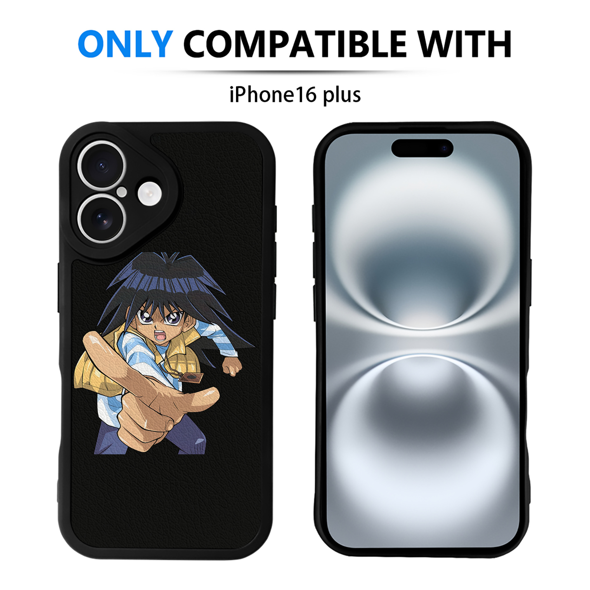 遊☆戯☆王 Yu-Gi-Oh! 【iPhone 16シリーズ対応】シリコンスマホケース（レザー調） 材質：シリコン